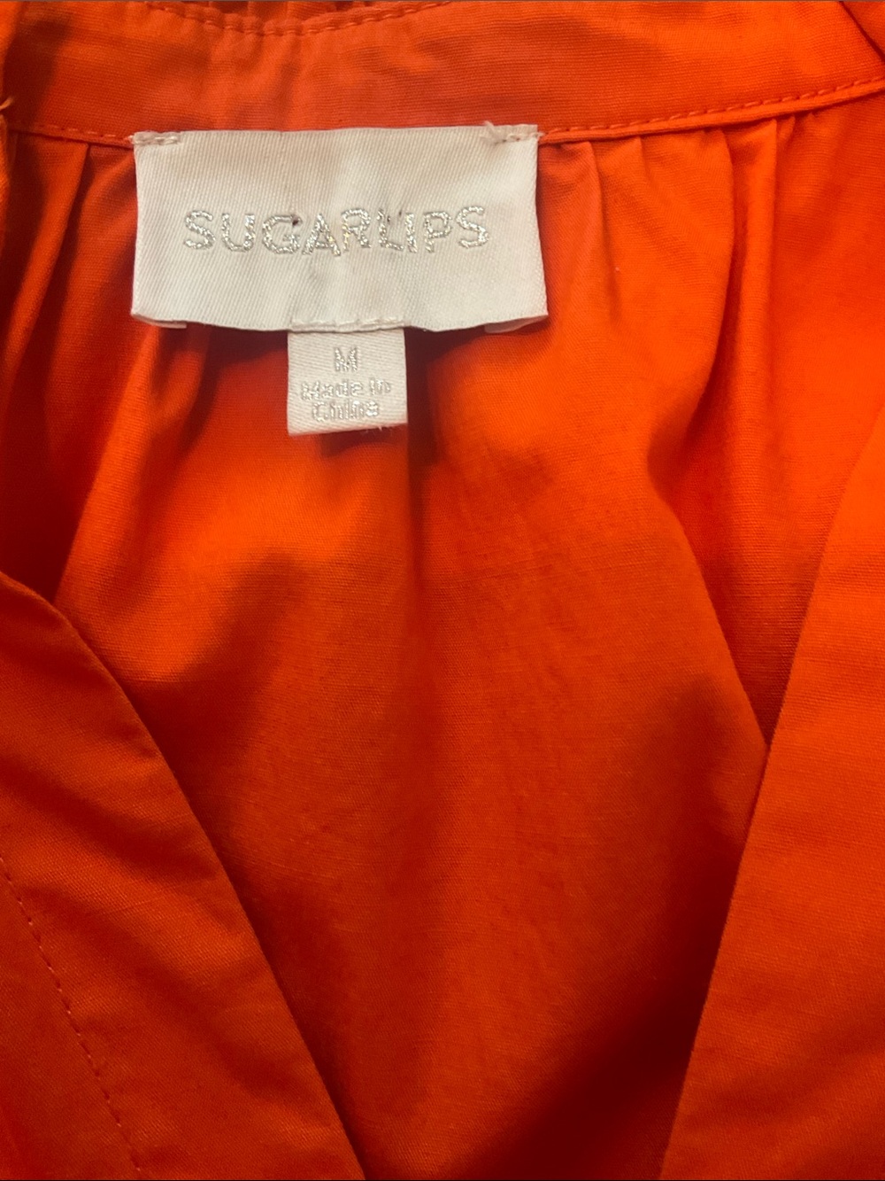 Bright Orange Scallop-Trim women’s - Picture 5 of 5